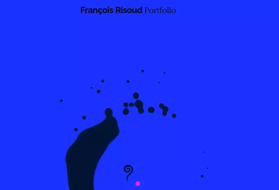 Imagem: Portfólio de François Risoud: Página inicial