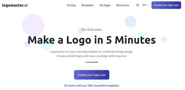 Captura de tela do gerador de logotipos Logomaster Captura de tela do gerador de logotipos Logomaster