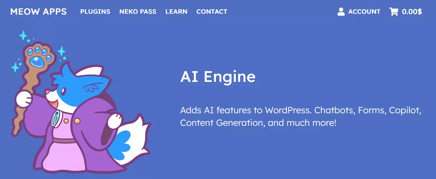 Captura de tela: Site do AI Engine Imagem: Captura de tela: Site do AI Engine