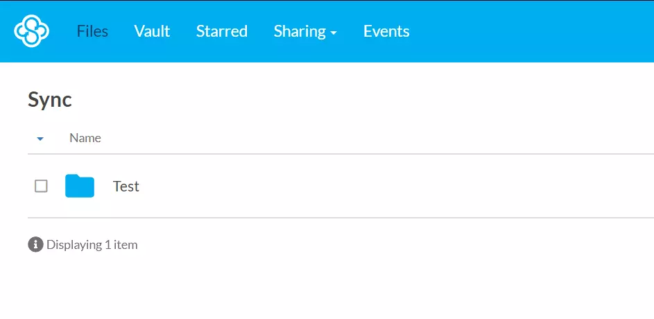 Sync: Visão geral dos arquivos salvos no painel da Web Imagem: Sync: Visão geral dos arquivos salvos no painel da Web