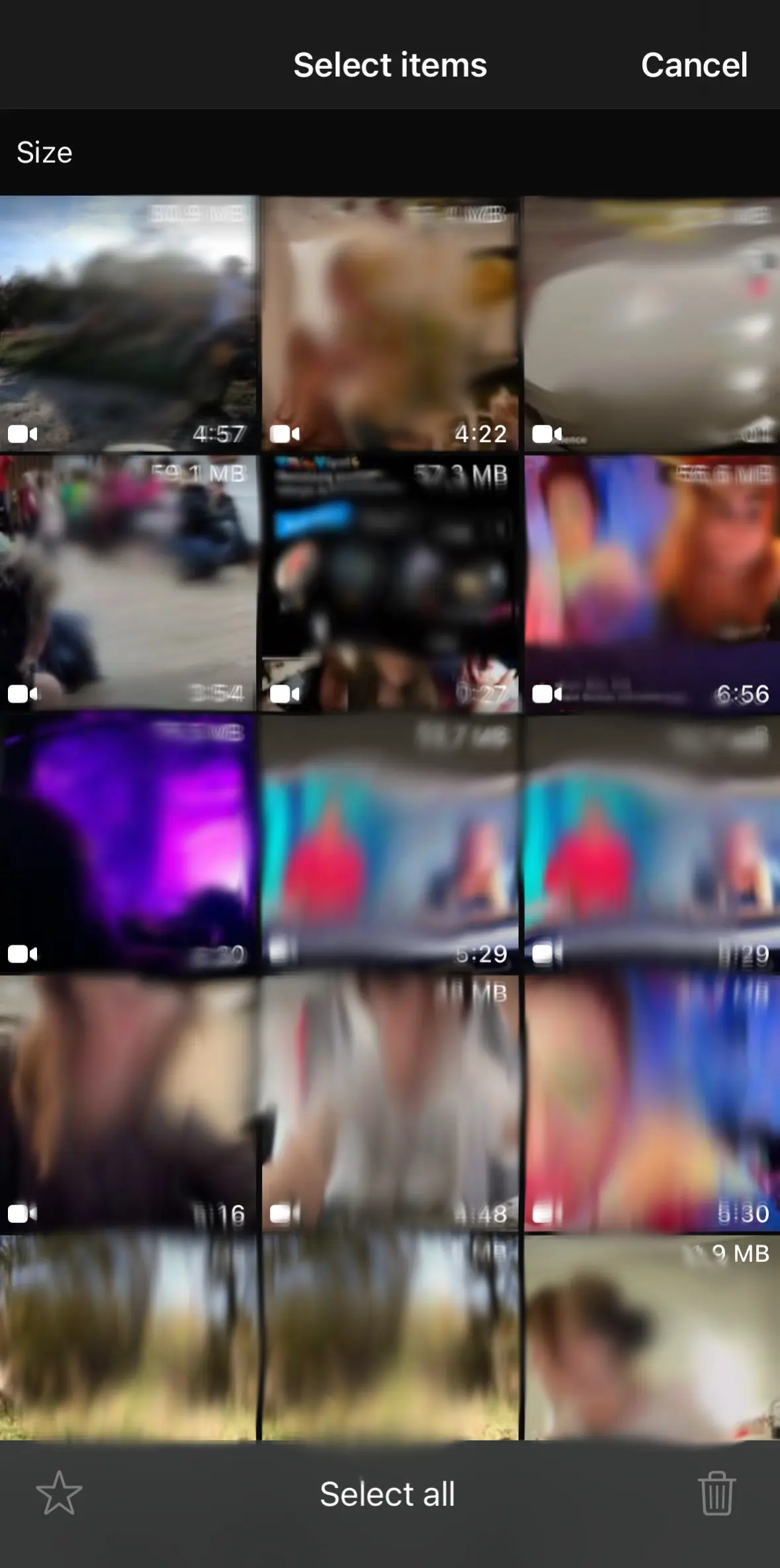 Gerenciamento de armazenamento do WhatsApp Imagem: Gerenciamento de armazenamento do WhatsApp