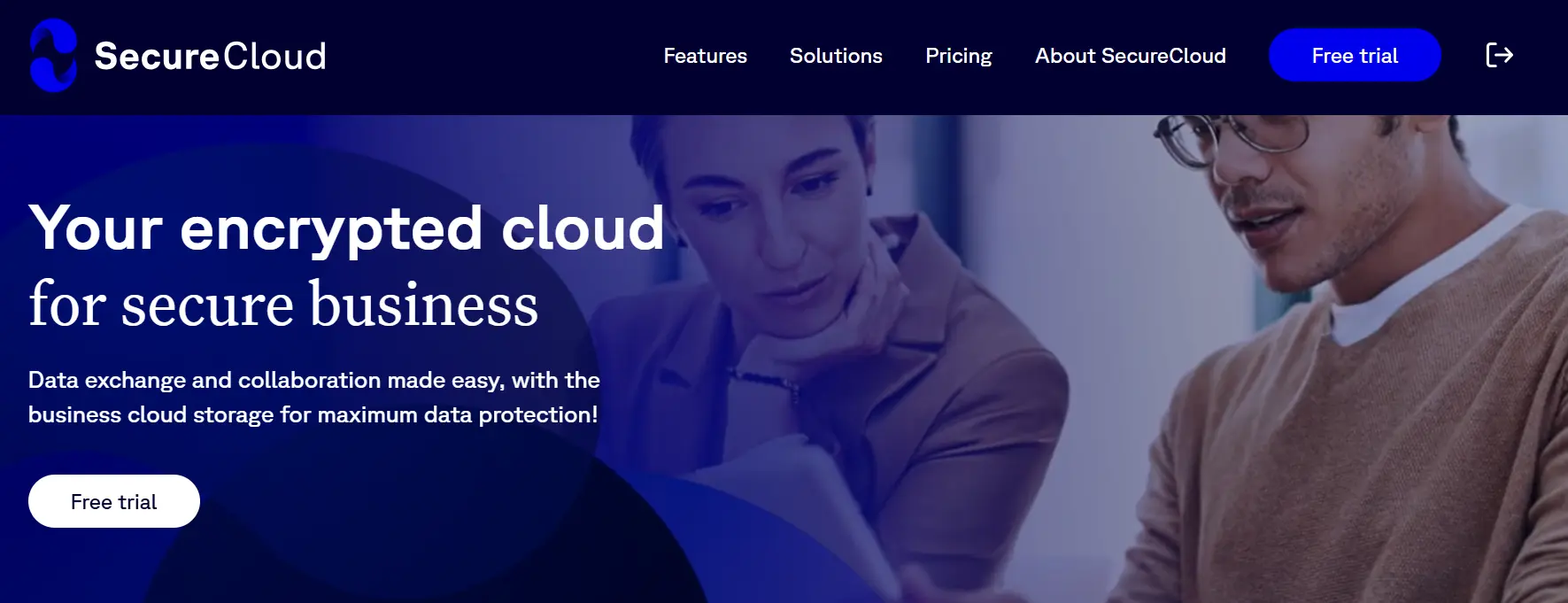 Site da solução de nuvem alemã SecureCloud, alternativa ao OneDrive Imagem: Site da solução de nuvem alemã SecureCloud, alternativa ao OneDrive