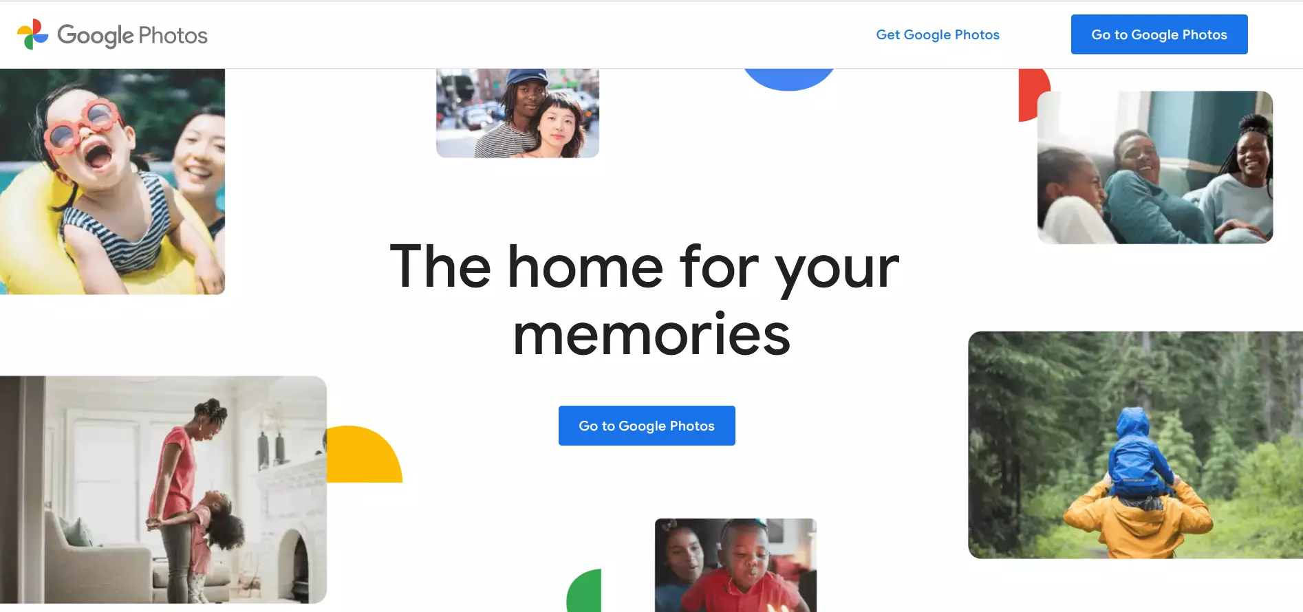 Captura de tela da página da Web que explica o que é o Google Photos Captura de tela da página da Web que explica o que é o Google Photos