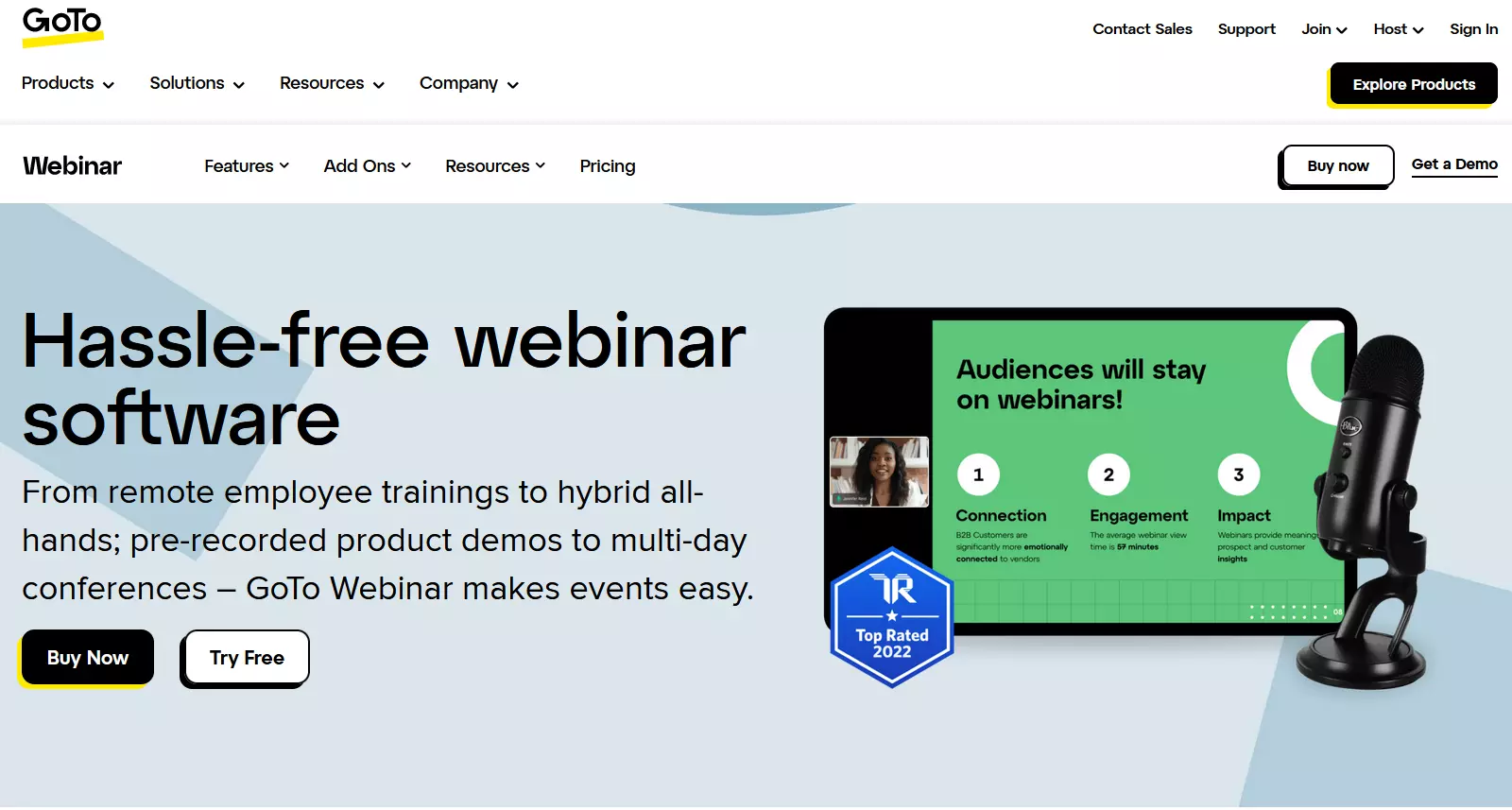 O site do GoToWebinar O site do GoToWebinar