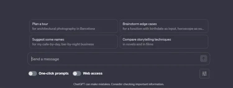 Captura de tela do terminal do ChatGPT Captura de tela do terminal do ChatGPT