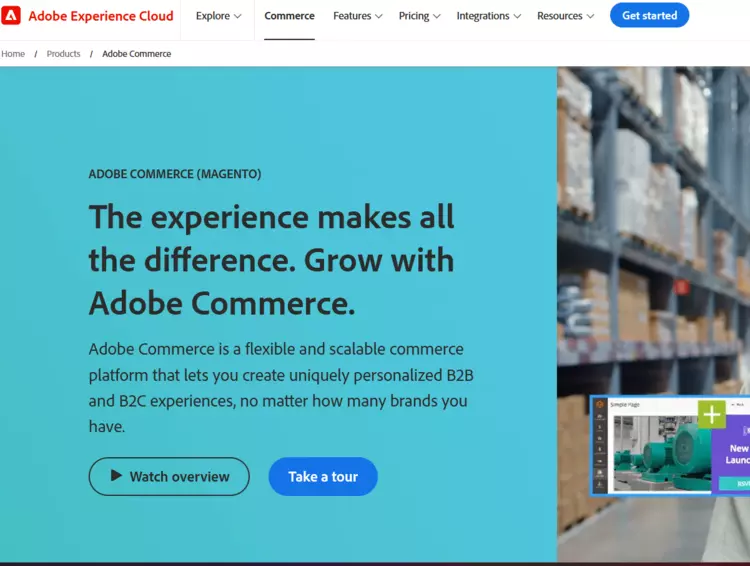 Site do Adobe Commerce (Magento) Site do Adobe Commerce (Magento)
