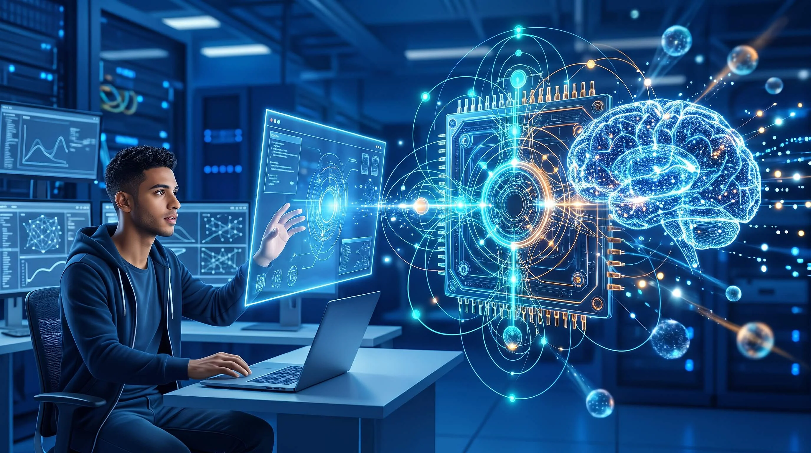 O que é IA quântica? Imagem: O que é IA quântica?