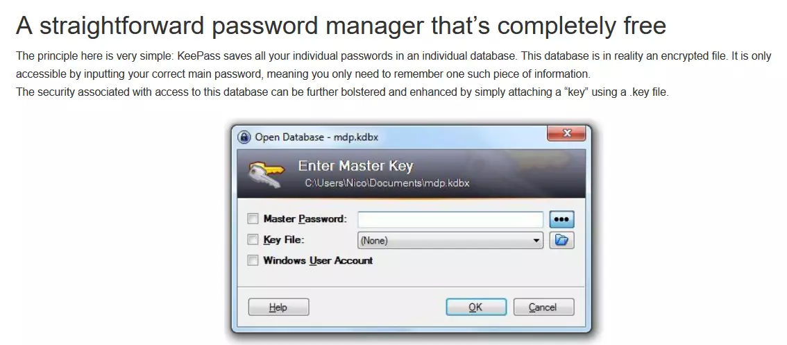 Gerenciador de senhas KeePass Gerenciador de senhas KeePass