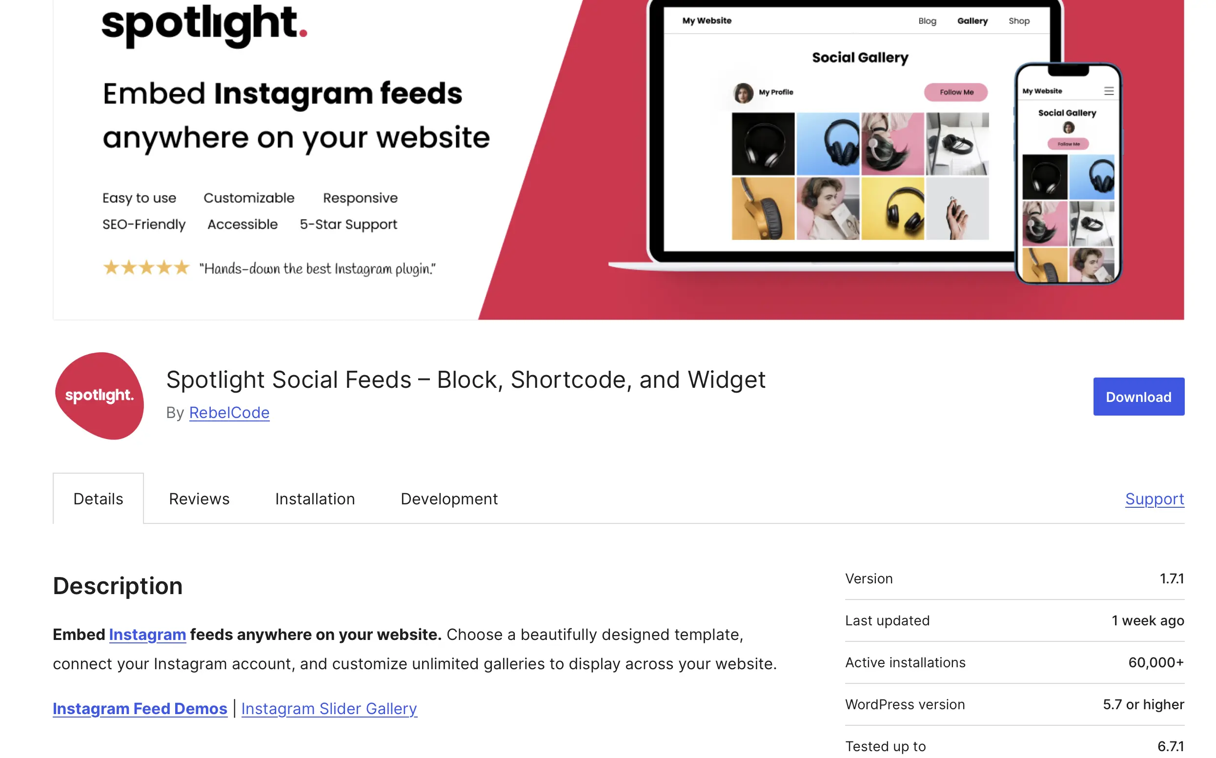 Imagem: Spotlight no repositório de plugins do WordPress