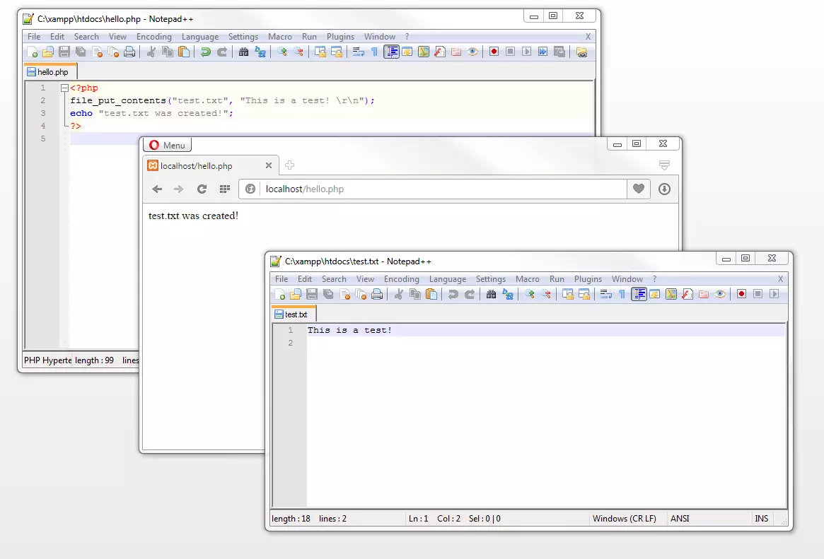 Operações de arquivo: Write files Operações de arquivo: Write files