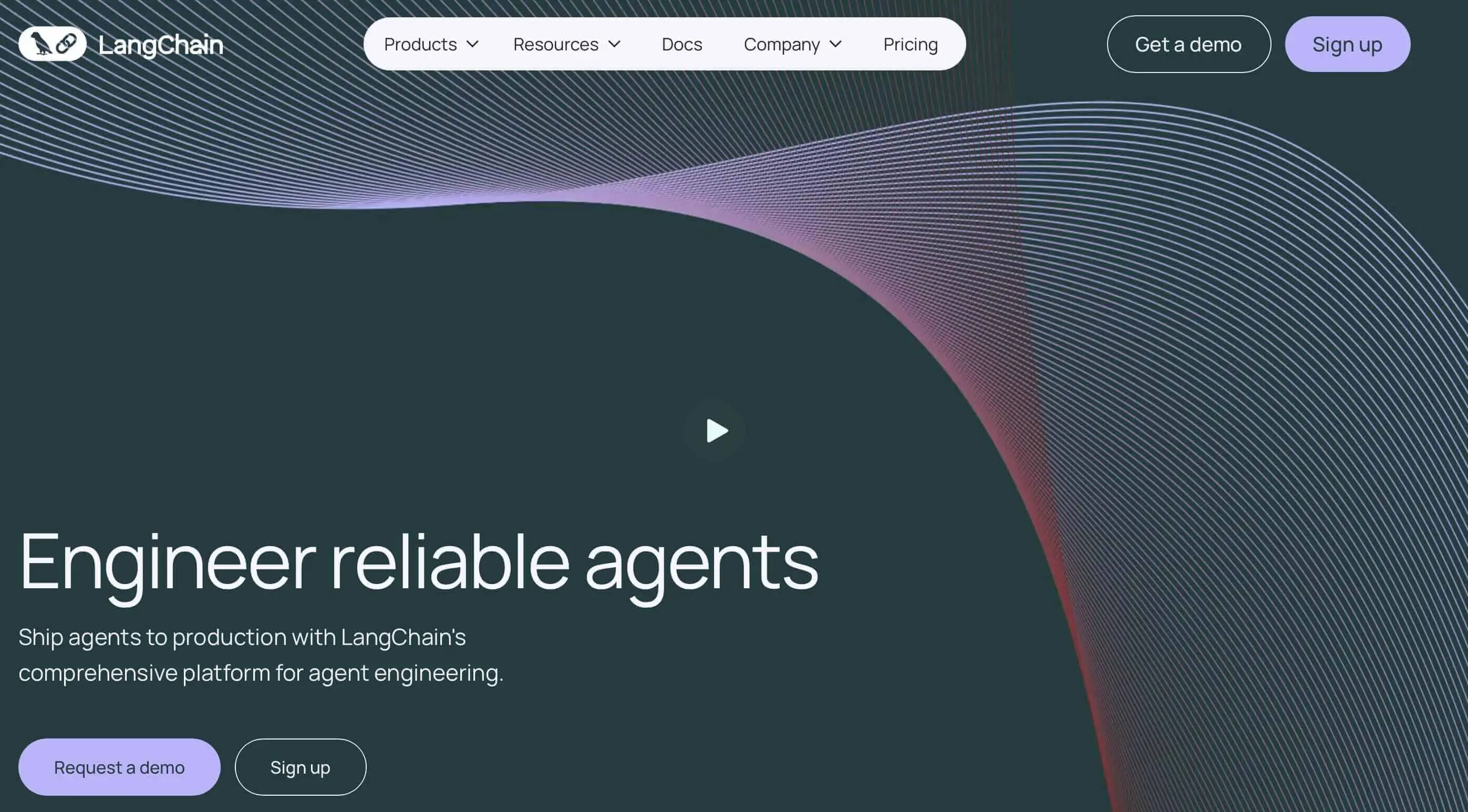 Imagem: Captura de tela do site de LangChain