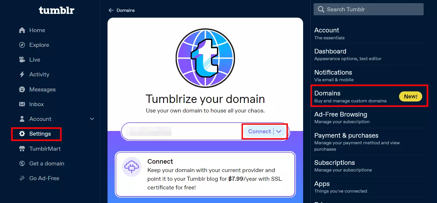 Tumblr: Tumblrrize seu domínio Tumblr: Tumblrrize seu domínio