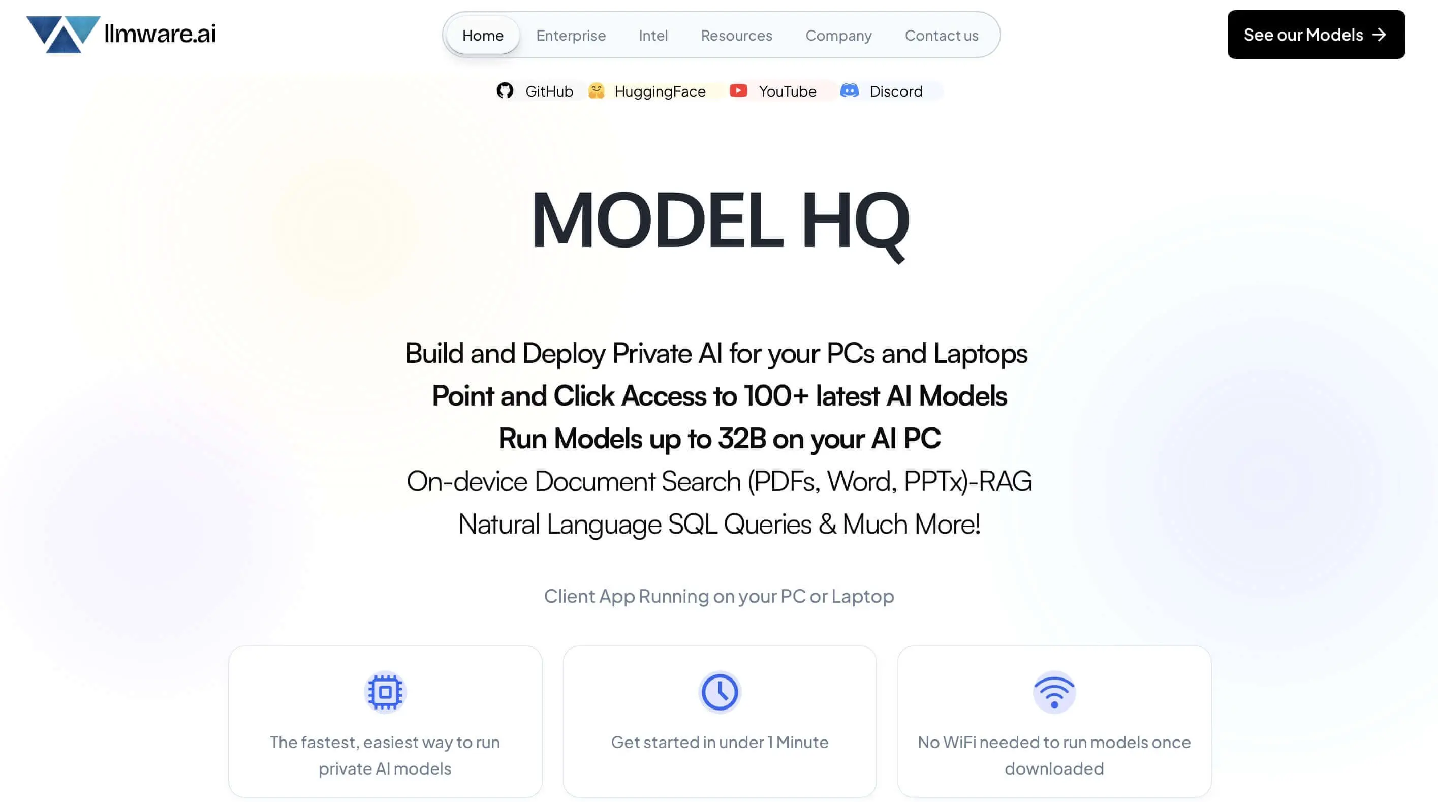 Imagem: Captura de tela do site da LLMWare