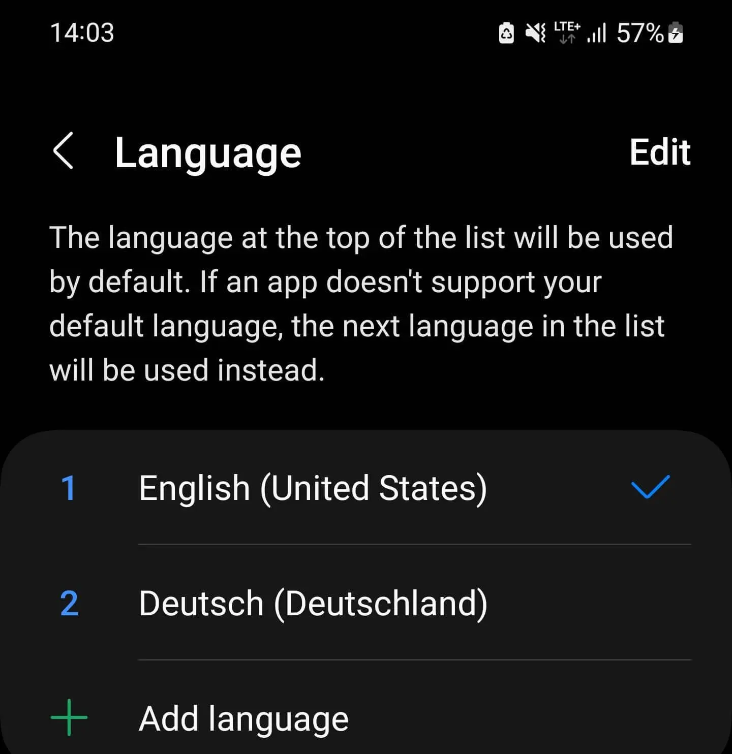 Imagem: Configura&ccedil;&otilde;es de idioma no Android