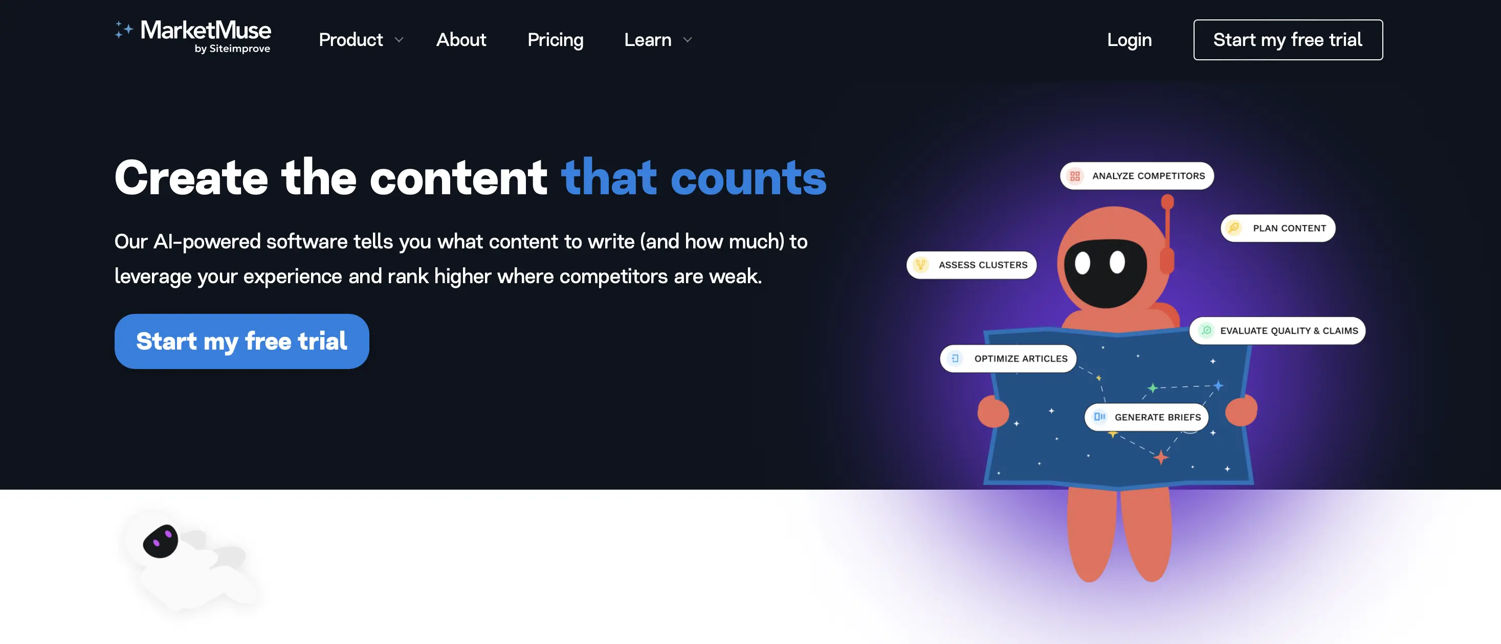 Imagem: Captura de tela da IA para SEO MarketMuse
