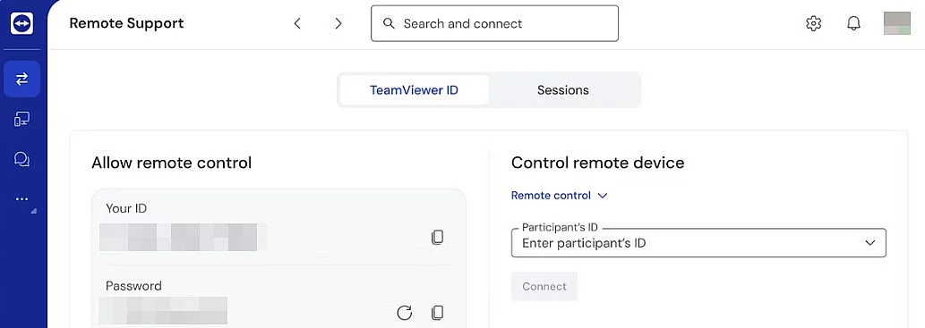 TeamViewer remote support page Imagem: TeamViewer remote support page