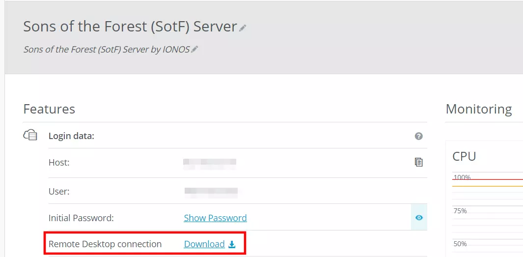 Configure uma conexão de área de trabalho remota via IONOS Customer Center Configure uma conexão de área de trabalho remota via IONOS Customer Center