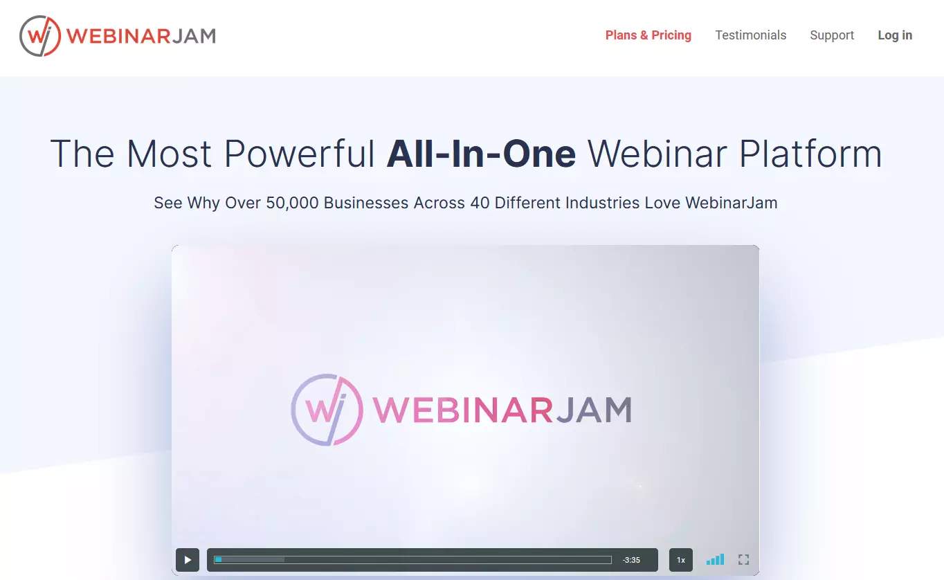 O site da WebinarJam O site da WebinarJam