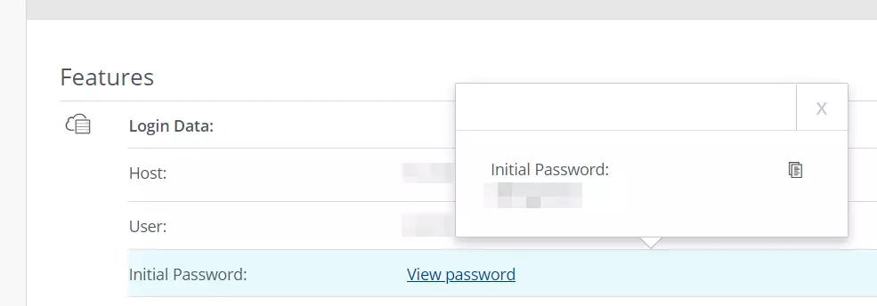 Imagem: IONOS: Dados de login do servidor Soulmask