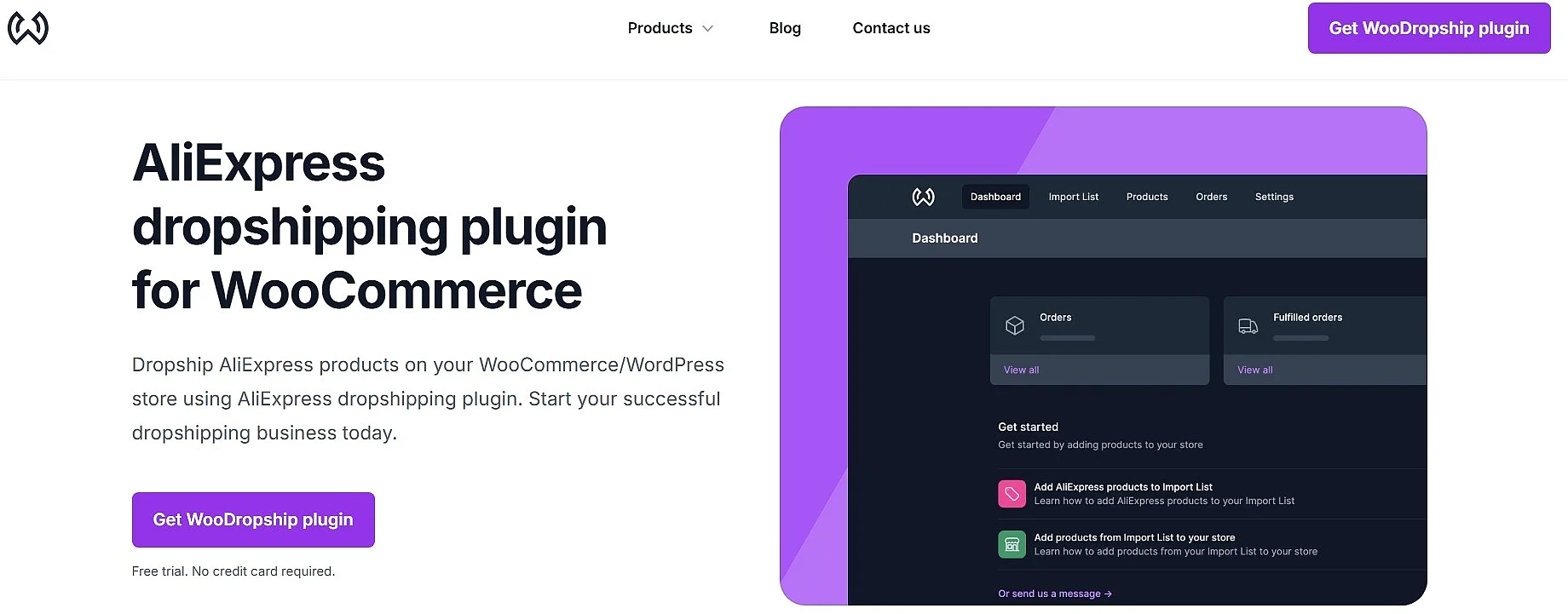Página do plugin WooDropship Imagem: Página do plugin WooDropship
