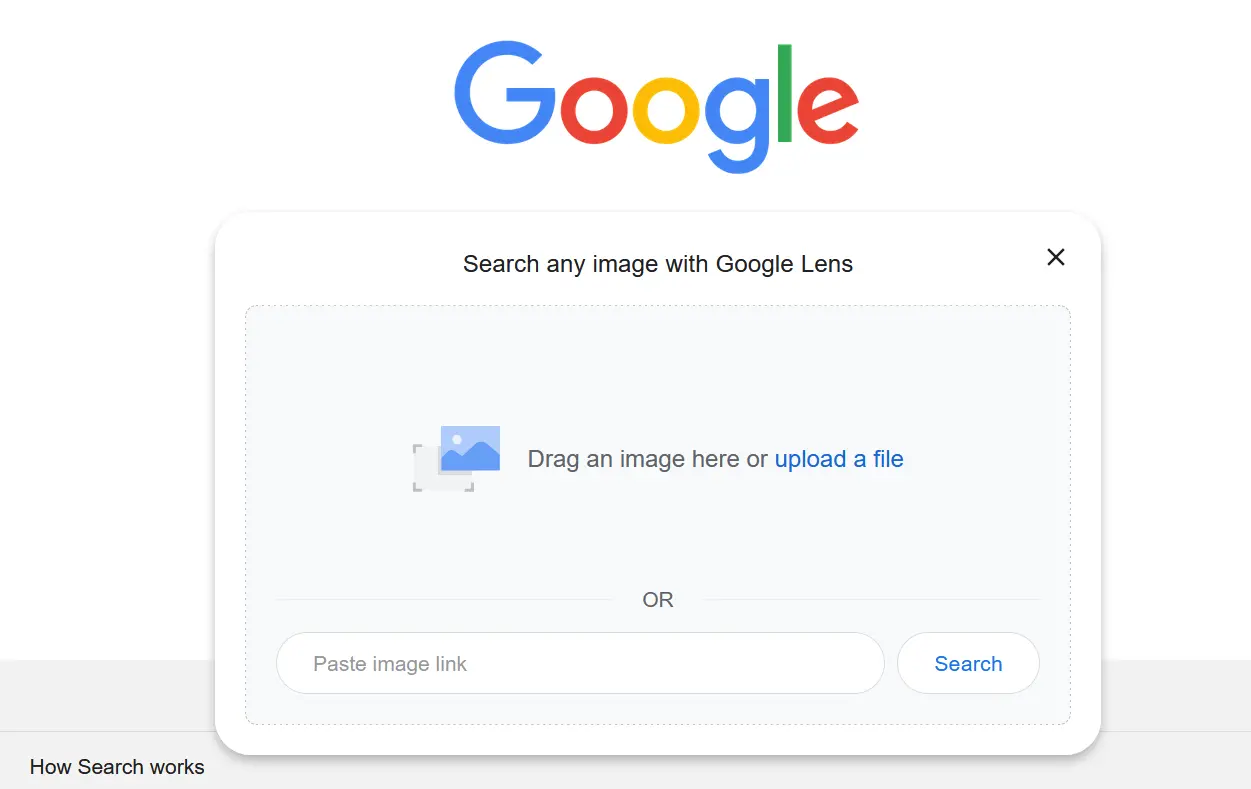 Imagem: Captura de tela da interface do usu&aacute;rio do Google Lens