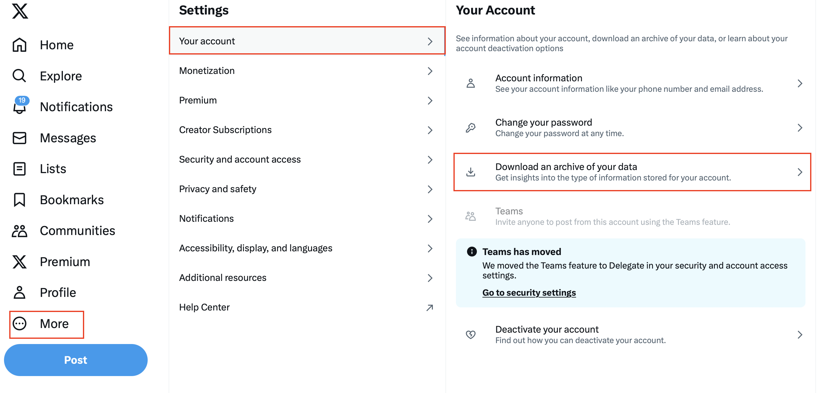 Archivar datos de Twitter Imagem: Archivar datos de Twitter