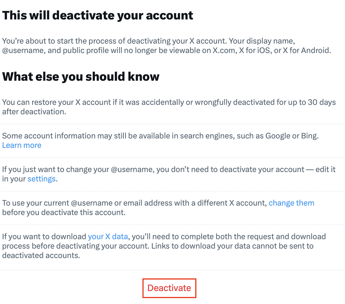 Desactivar cuenta de Twitter Imagem: Desactivar cuenta de Twitter