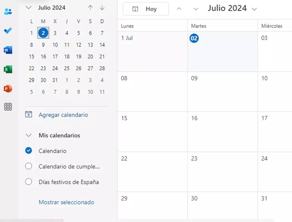 Imagem: OWA: Agregar calendario