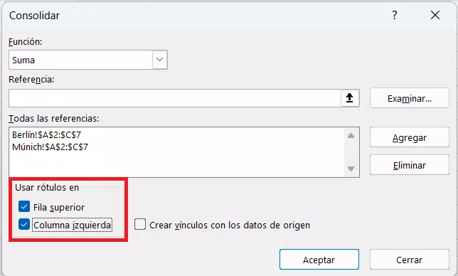 Añade la referencia a “Todas las referencias” Imagem: Añade la referencia a “Todas las referencias”