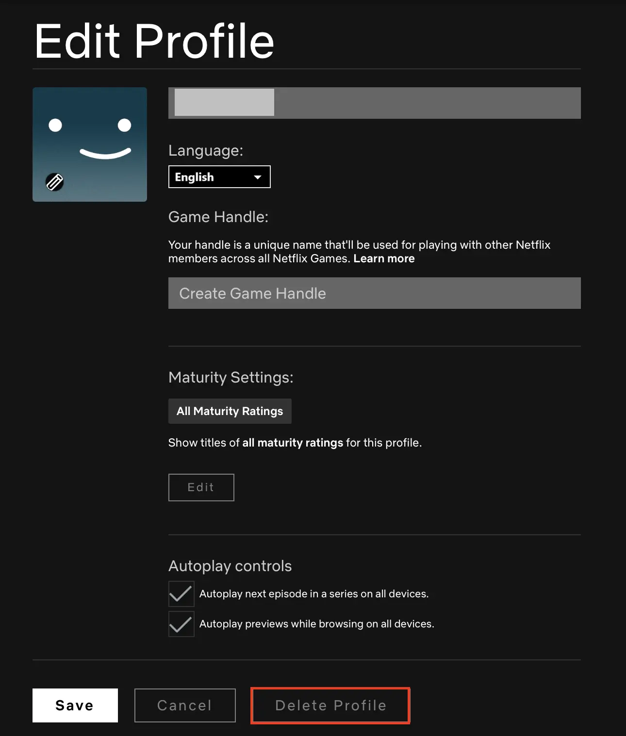 Imagem: Editar y eliminar perfil de Netflix