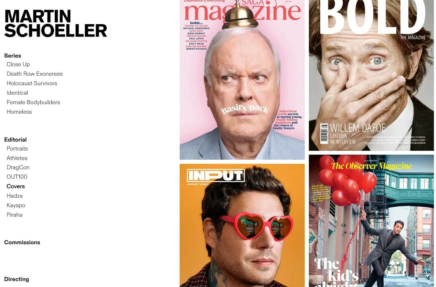 Imagem: Página web del fotógrafo Martin Schoeller