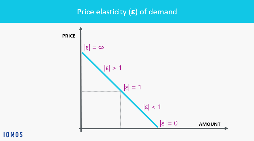 Curve showing the price elasticity of demand